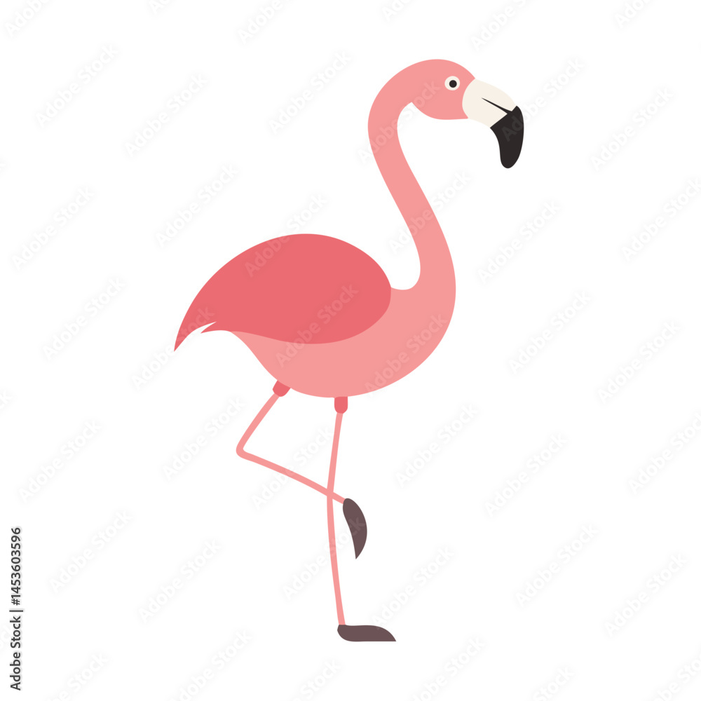 Obraz premium Flamingo: The Elegant Pink Wader