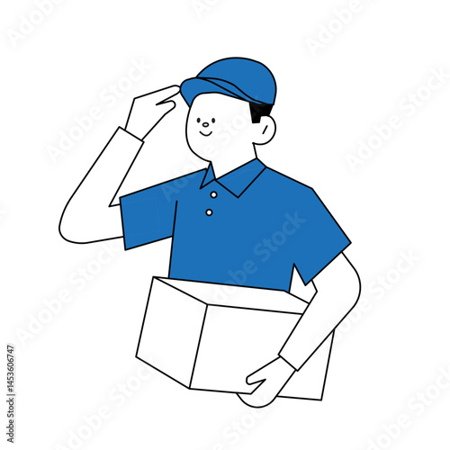 Delivery service illustration