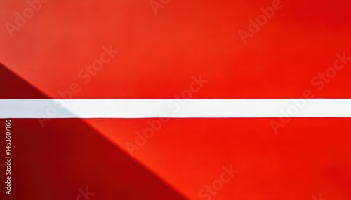 Free Download Bold Red Abstract Background with a Horizontal White Stripe and Soft Shadows Creating a Minimalist Design on a Textured Surface - GFXLoad