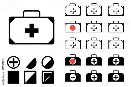Icon Set for Clinics, Hospitals, and Health Platforms