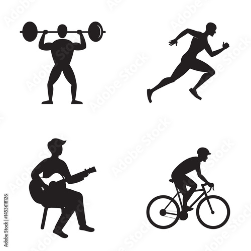 Active Lifestyle Silhouettes ...