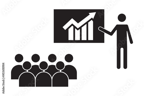 Three people sitting on meeting room icon set. Meeting room, discussion, business conference, support group outline icon. 
