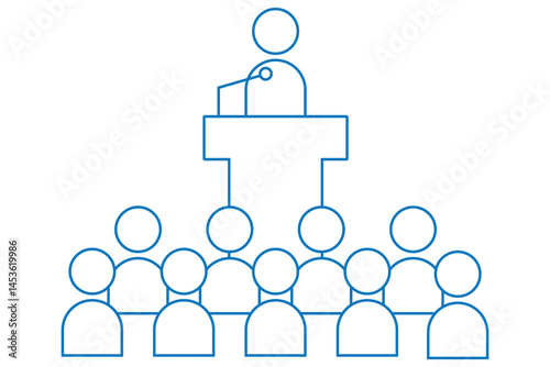Conference Room Meeting Icon, business meeting icon isolated on white background . 
