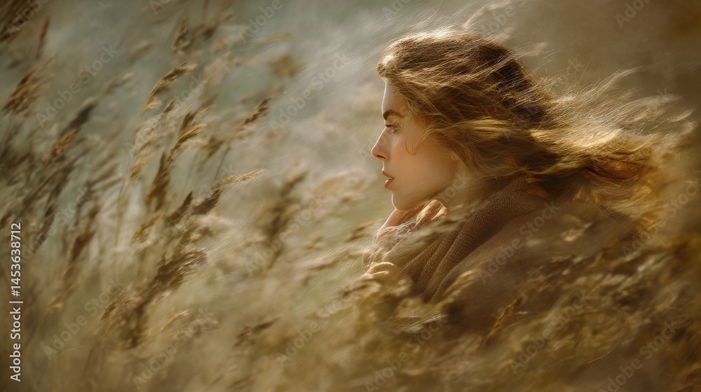Fototapeta premium The soft whispers of the wind create a whispering winds melody