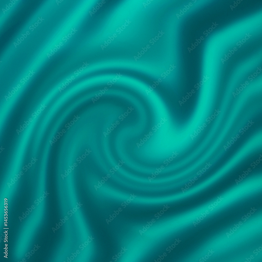 Obraz premium square backdrop: smooth emerald color swirl illustration