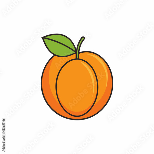orange fruit isolated on white background