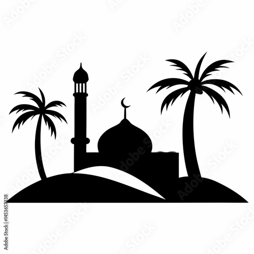 taj mahal vector illustration