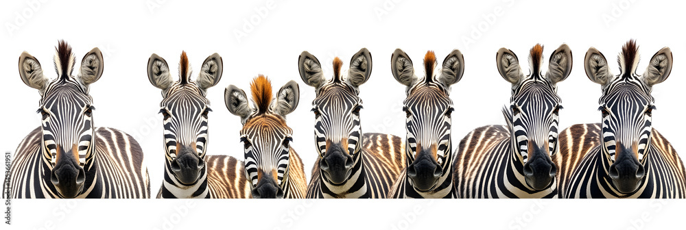 Zebra in cartoon, doodle style. Isolated 2d vector illustration in logo, icon style