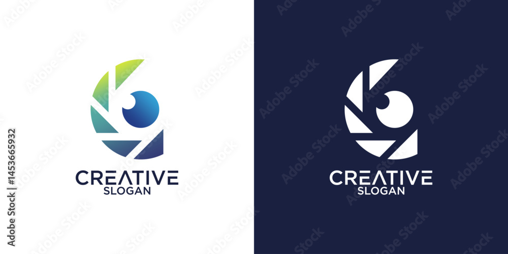 eye and camera lens logo vector design eye and camera lens logo vector design