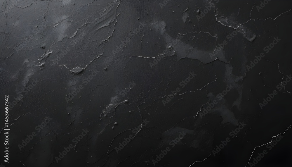 Fototapeta premium Black Board or Black Stone Texture Background with Copy Space for Text and Design Templates