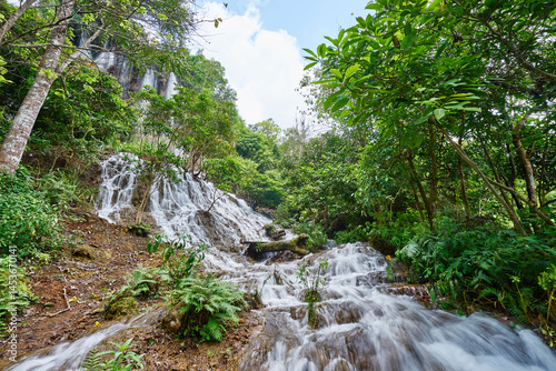 Thararak Waterfall (Pha Chan), Tak, Thailand – Scenic Multi-Tiered Forest Waterfall