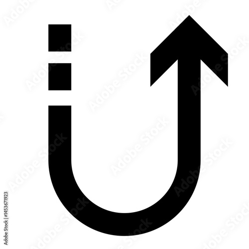 Uターン矢印