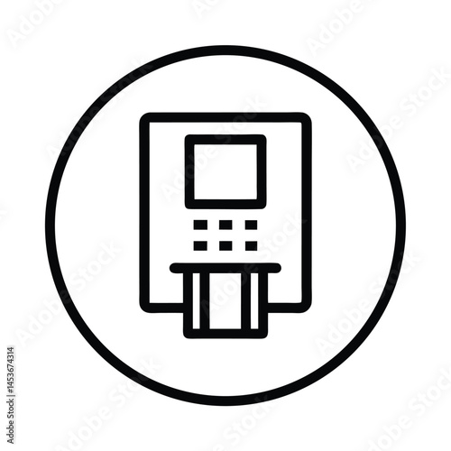 ATM Machine Terminal Icon