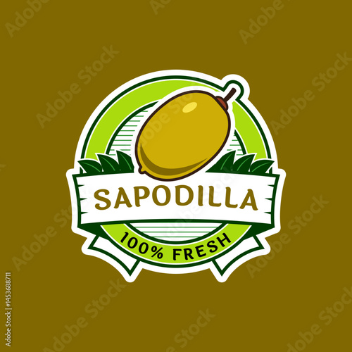Logo label for Sapodilla fruit
