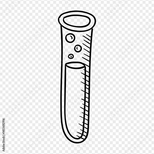 Creative Chemistry Hand Drawn Icons, Laboratory Equipment Design 2025 