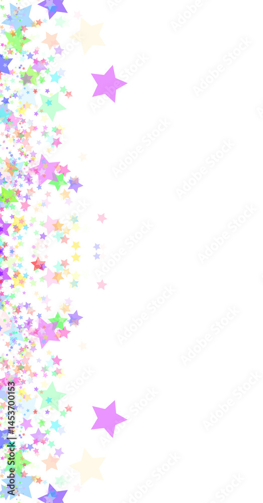 Colorful Stars Confetti Png Shape Transparent Background