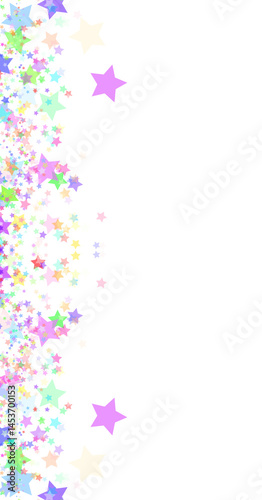 Obraz na płótnie Colorful Stars Confetti Png Shape Transparent Background w salonie