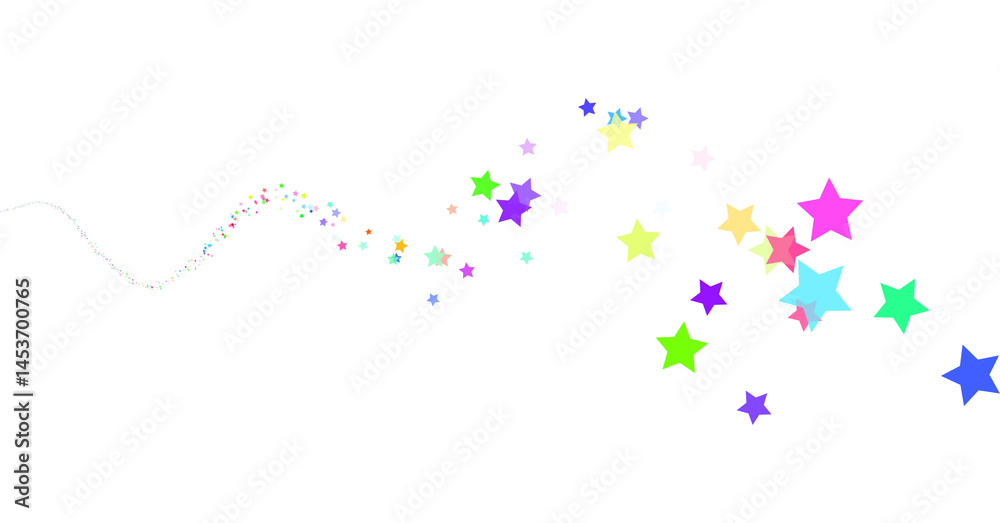 Colorful Stars Confetti Png Shape Transparent Background