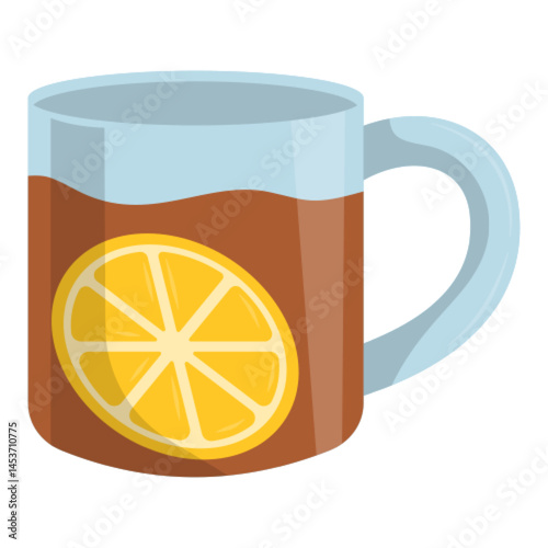 isolated lemon Tea illustration
