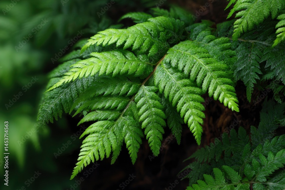 Green Fern Leaf Close Up Nature Photo Green Fern Leaf Close Up Nature Photo