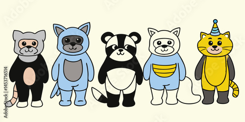 Adorable Animal Friends in Costumes