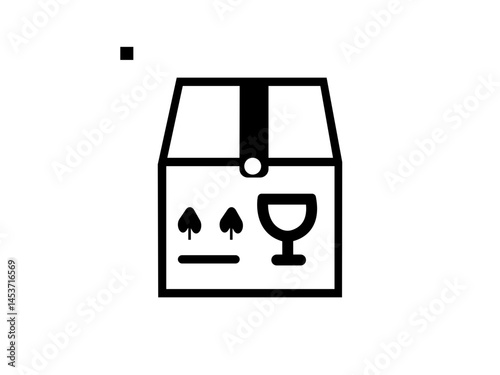 Box - Illustration Icons. delivery icon set Contains Open Box, Package Return, Wooden Crate Carton, product Packaging boxes Icons. Priority Shipping, Express, Delivery.