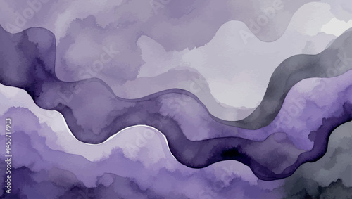 Lavender watercolor texture. Muted soft tones for peaceful design projects.