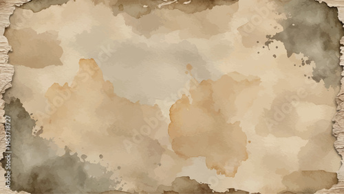 Vintage watercolor paper background. Soft beige tones with old-style texture.
