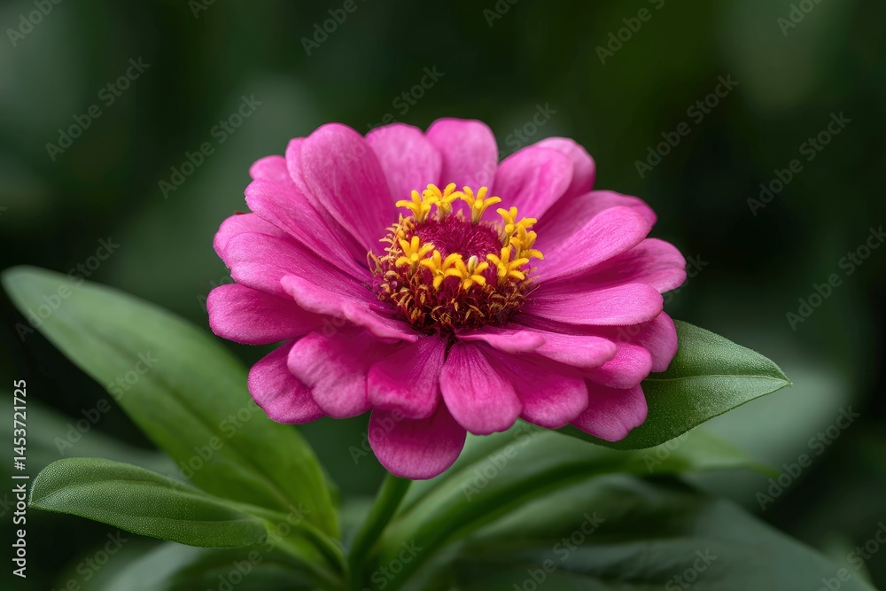 Obraz premium Pink Zinnia Flower