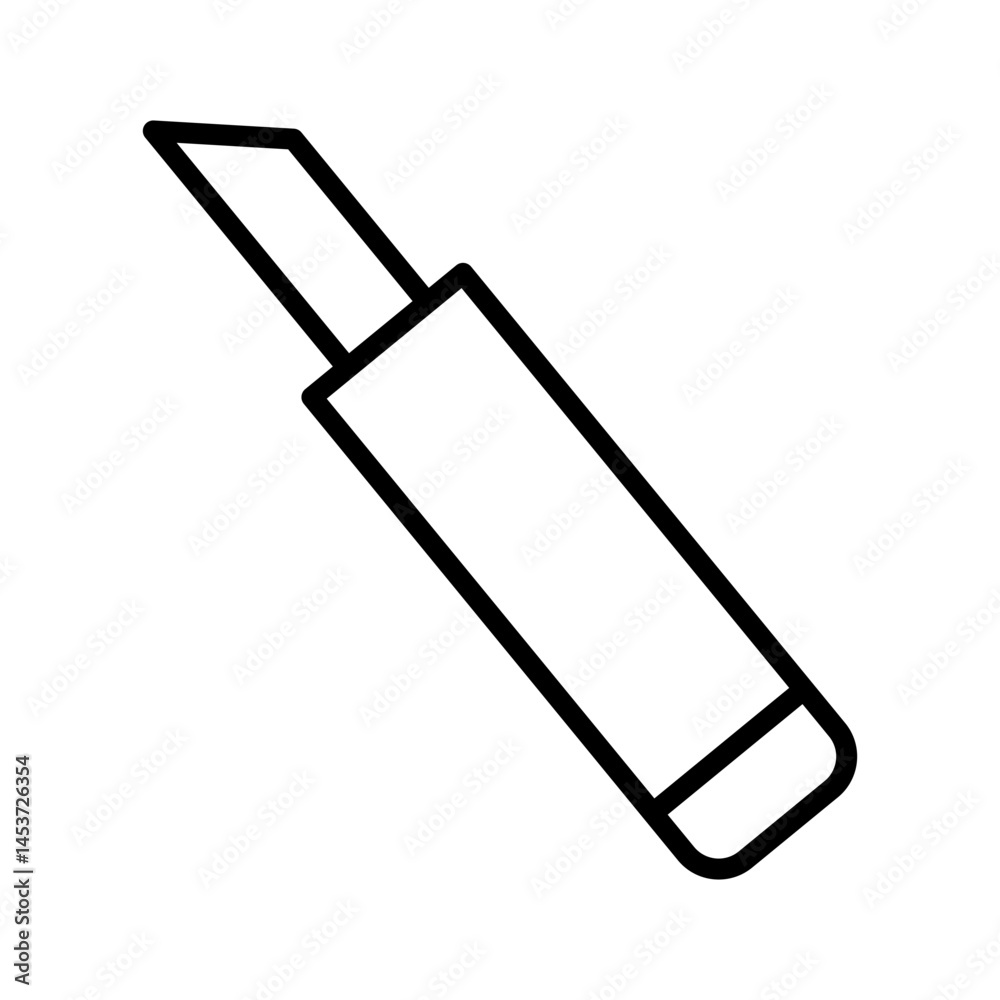 Simple utility knife icon. Vector. Simple utility knife icon. Vector.