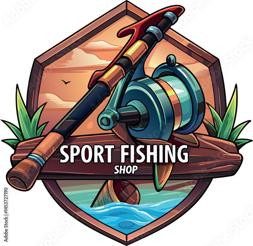 logo negozio di articoli per pesca sportiva 06