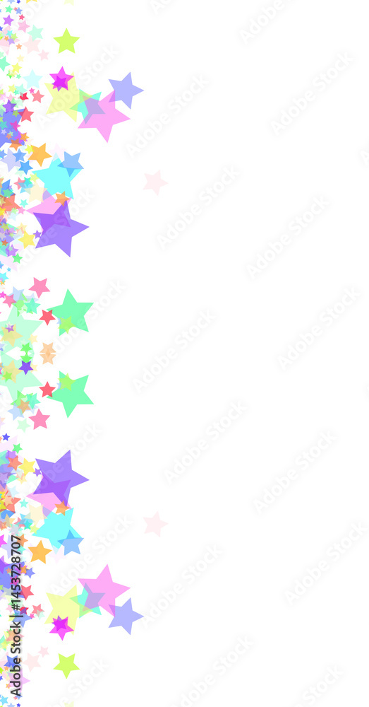 Colorful Stars Confetti Png Shape Transparent Background