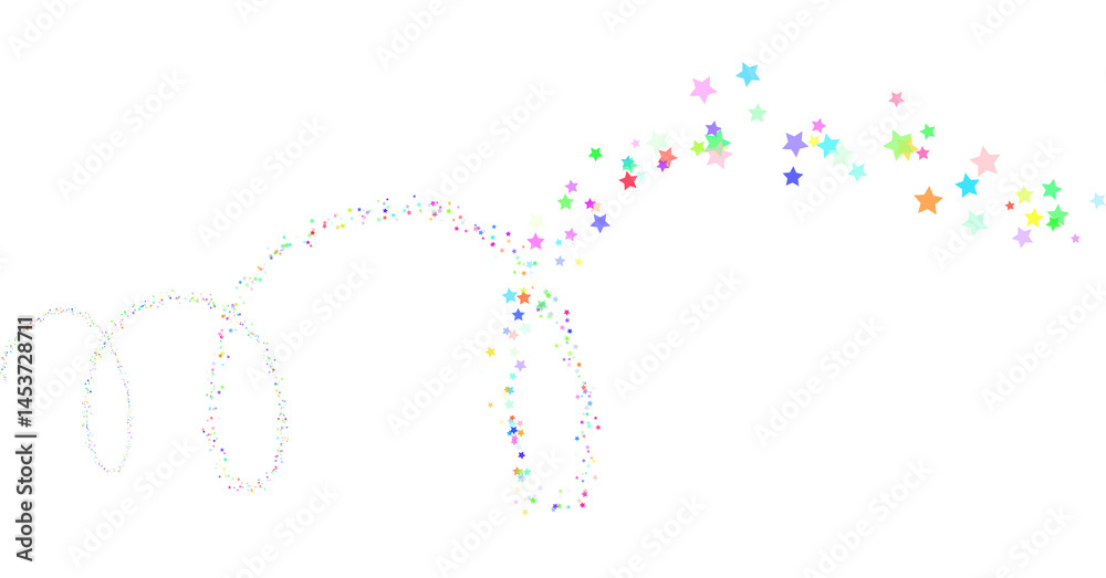 Colorful Stars Confetti Png Shape Transparent Background