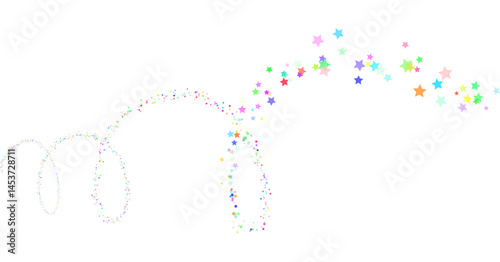 Obraz na płótnie Colorful Stars Confetti Png Shape Transparent Background w salonie