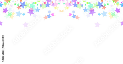 Obraz na płótnie Colorful Stars Confetti Png Shape Transparent Background w salonie