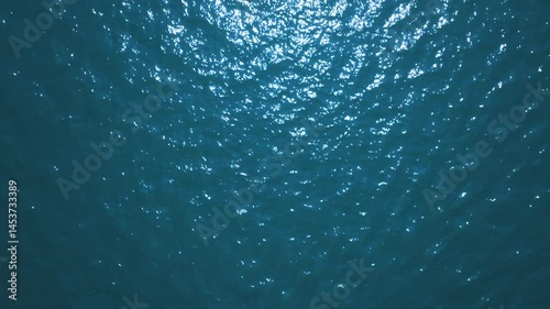 紺碧の水面にきらめく太陽の反射光｜自然が描く光のアート