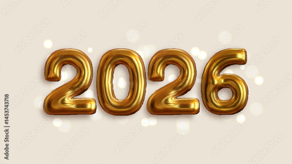 Happy New Year 2026, Realistic 3D rendering of the figures. This is the perfect celebratory sign for your 2026 celebrations. Happy New Year 2026, Realistic 3D rendering of the figures. This is the perfect celebratory sign for your 2026 celebrations.