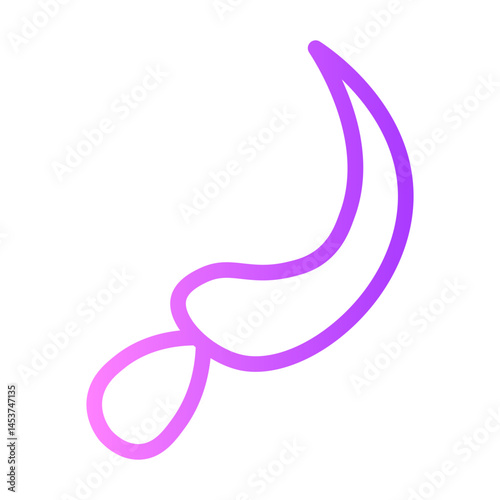 Sickle gradient icon