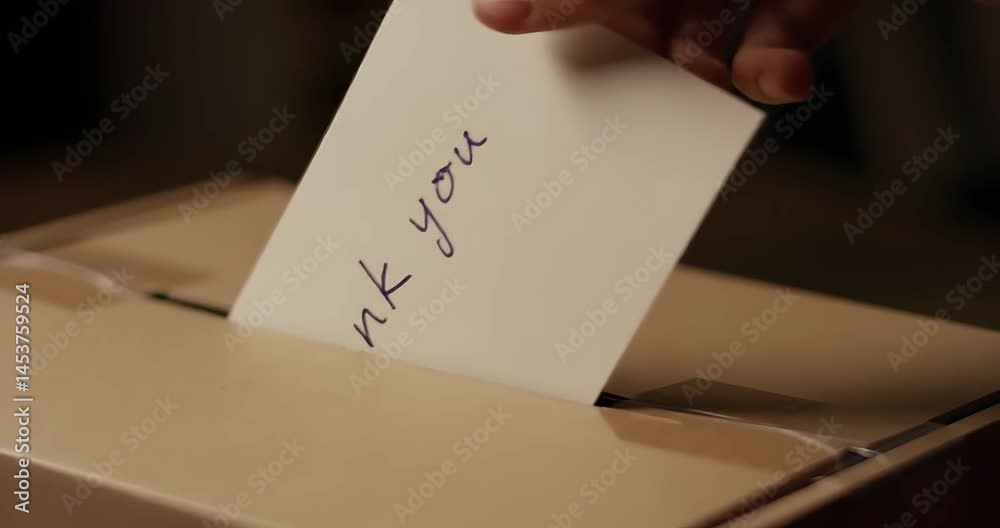 Expressing Gratitude: A Thank You Note in a Box