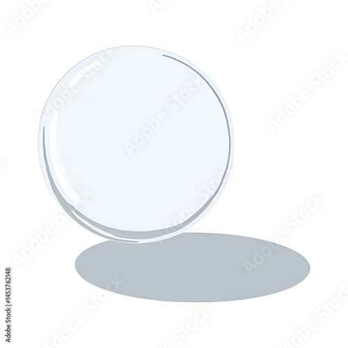 crystal ball on white background