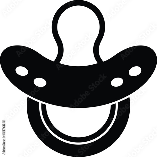 baby pacifier on white background