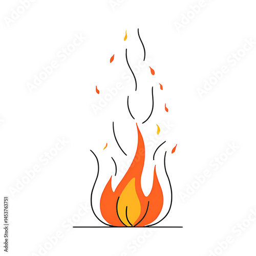 fire and flames