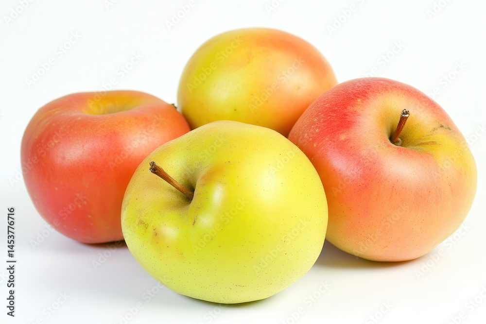 Fresh apples in vibrant colors arranged on a clean surface, showcasing their natural beauty Fresh apples in vibrant colors arranged on a clean surface, showcasing their natural beauty