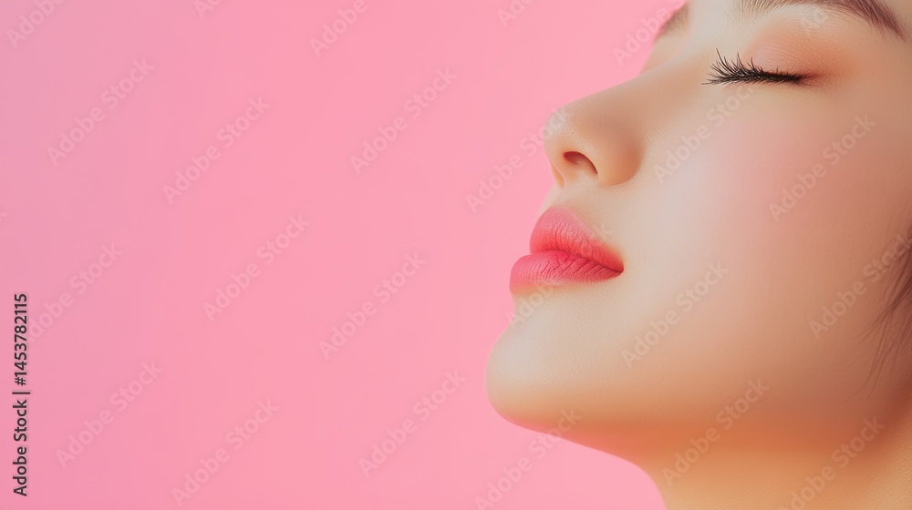 Plastic surgeon touching and examining facial skin of a Asian female,Woman face being checked doctor hands to cosmetic surgery,rhinoplasty surgery in clinic, generative ai,3d render. Plastic surgeon touching and examining facial skin of a Asian female,Woman face being checked doctor hands to cosmetic surgery,rhinoplasty surgery in clinic, generative ai,3d render.