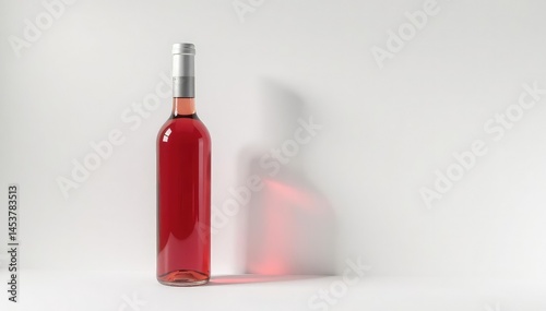 Wallpaper Mural Bottle of red wine against a stark white, studio lighting, alcohol drink, beverage photography Torontodigital.ca