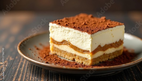 Wallpaper Mural Rich, creamy tiramisu, dusted with cocoa powder, ready to serve , mascarpone, baked Torontodigital.ca