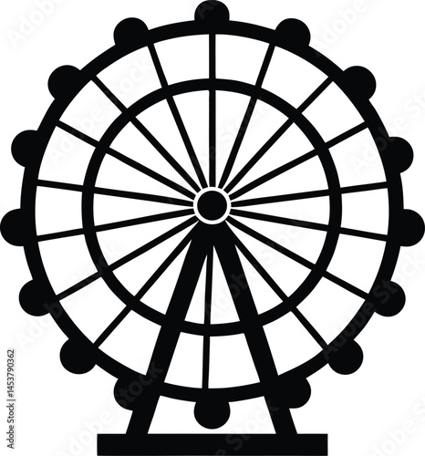 ferris wheel on white background  .eps