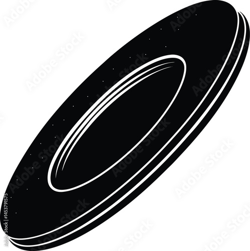 frisbee in mid air on white background  