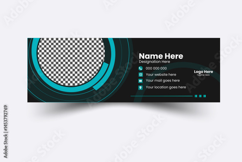 Corporate, Modern and Professional Email Signature. Creative Multipurpose business email signatures