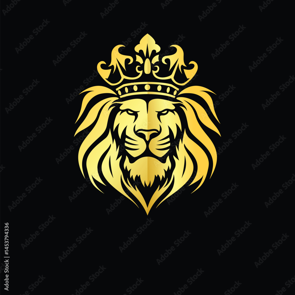 Obraz premium Gradient lion 
